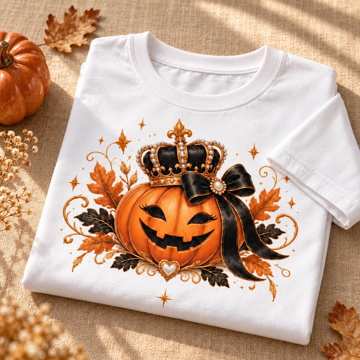 Detalle del estampado de calabaza